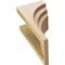 Ekena Millwork 10"W x 10"D x 20"H Wide Rockford Rough Cedar Woodgrain TimberThane Corbel, Primed Tan CORUR10X10X20ROCRCPR - alternate 6